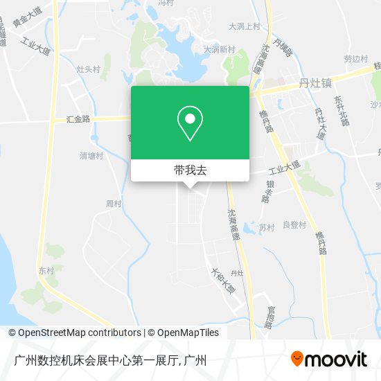 广州数控机床会展中心第一展厅地图