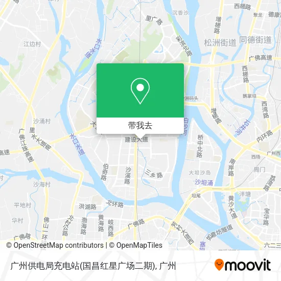 广州供电局充电站(国昌红星广场二期)地图