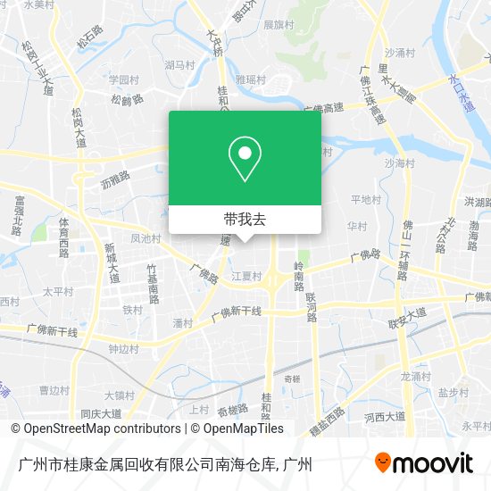 广州市桂康金属回收有限公司南海仓库地图