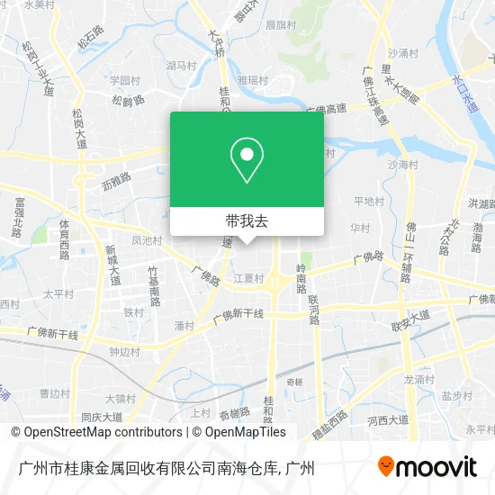 广州市桂康金属回收有限公司南海仓库地图