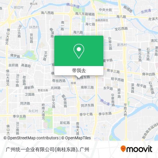 广州统一企业有限公司(南桂东路)地图