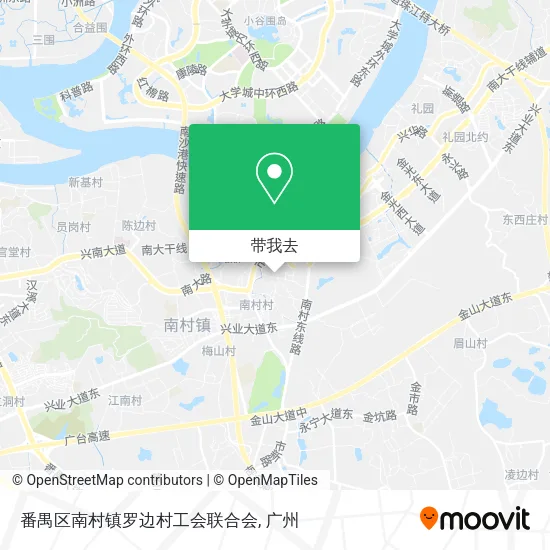 番禺区南村镇罗边村工会联合会地图