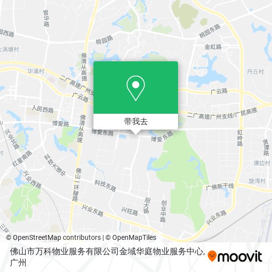 佛山市万科物业服务有限公司金域华庭物业服务中心地图