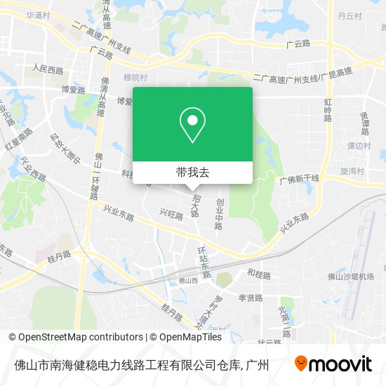 佛山市南海健稳电力线路工程有限公司仓库地图