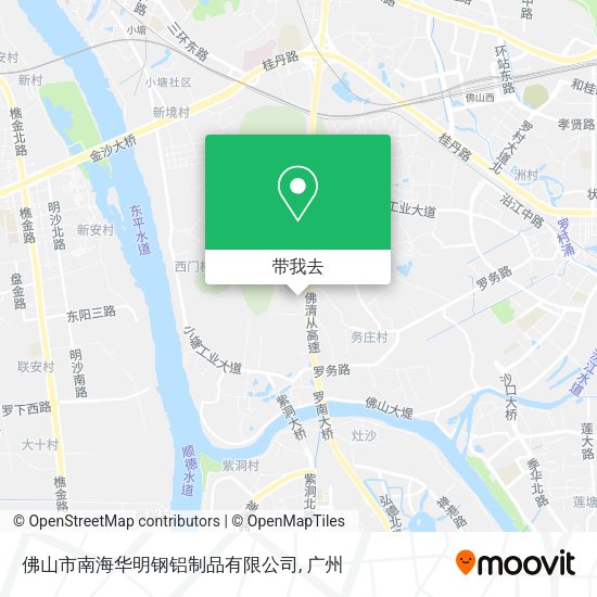 佛山市南海华明钢铝制品有限公司地图