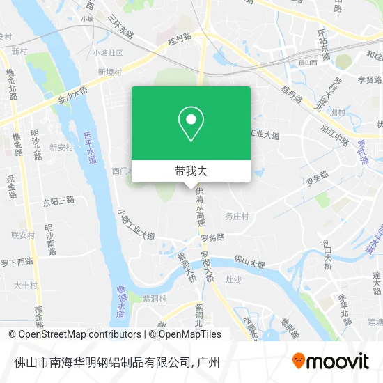 佛山市南海华明钢铝制品有限公司地图