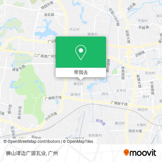 狮山谭边广源瓦业地图