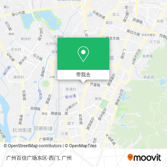 广州百信广场东区-西门地图