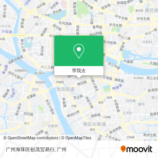 广州海珠区创茂贸易行地图
