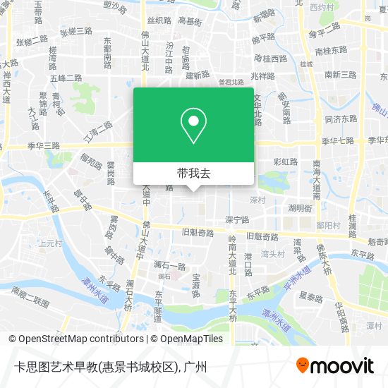 卡思图艺术早教(惠景书城校区)地图