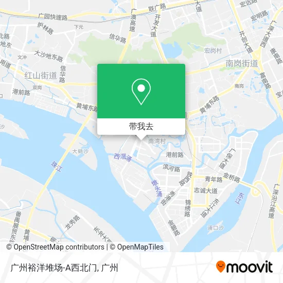 广州裕洋堆场-A西北门地图