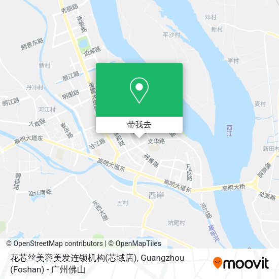 花芯丝美容美发连锁机构(芯域店)地图