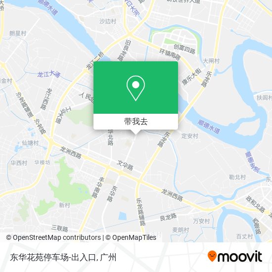 东华花苑停车场-出入口地图