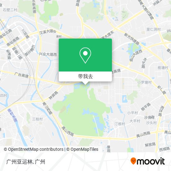 广州亚运林地图