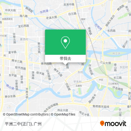 平洲二中(正门)地图