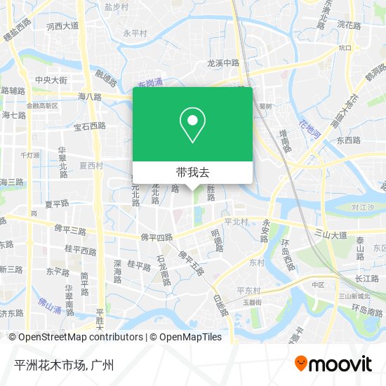 平洲花木市场地图