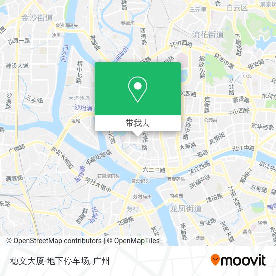 穗文大厦-地下停车场地图