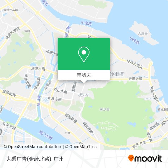 大禹广告(金岭北路)地图