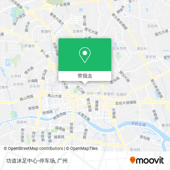 功道沐足中心-停车场地图