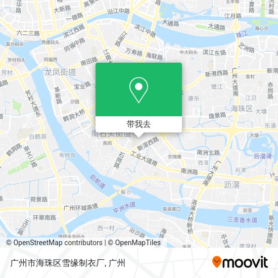 广州市海珠区雪缘制衣厂地图