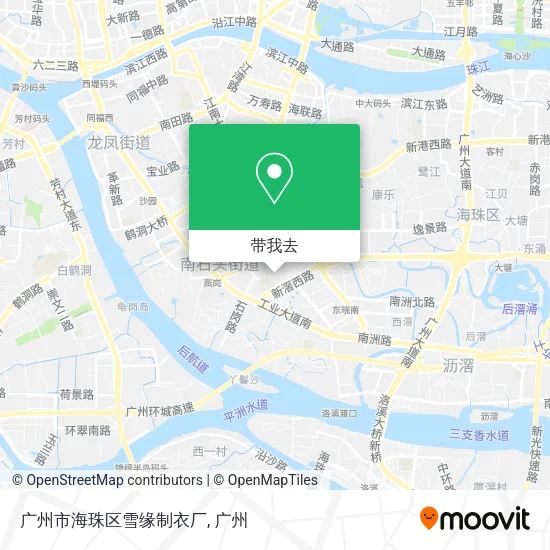 广州市海珠区雪缘制衣厂地图