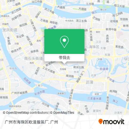 广州市海珠区欧漫服装厂地图