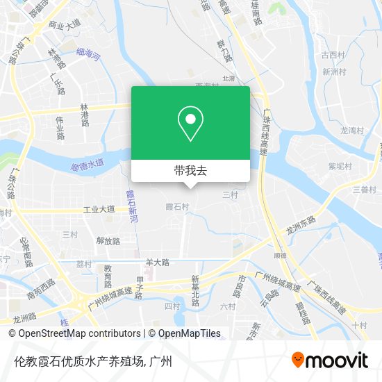 伦教霞石优质水产养殖场地图