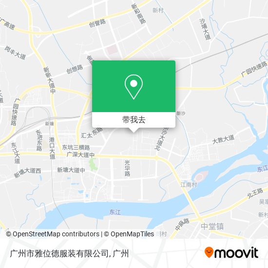 广州市雅位德服装有限公司地图