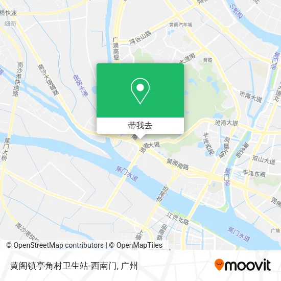 黄阁镇亭角村卫生站-西南门地图