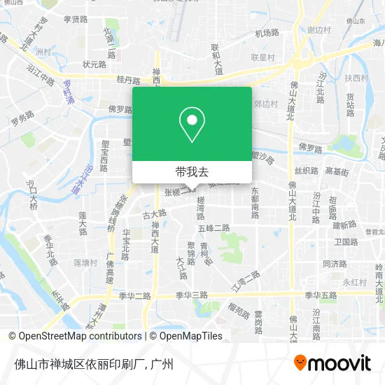 佛山市禅城区依丽印刷厂地图