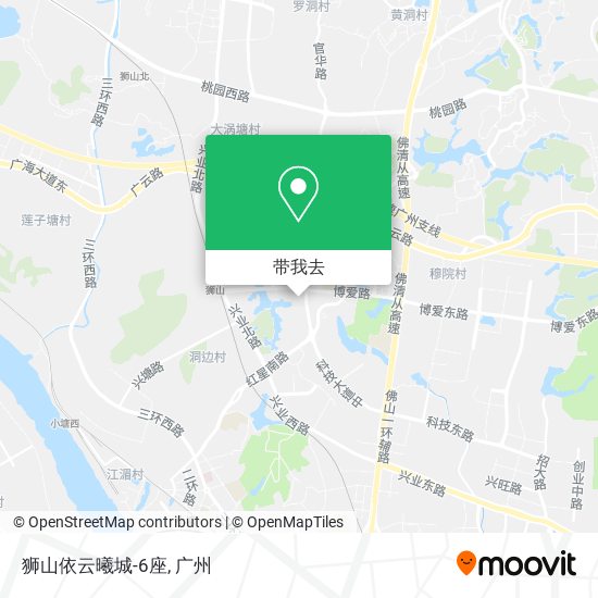 狮山依云曦城-6座地图
