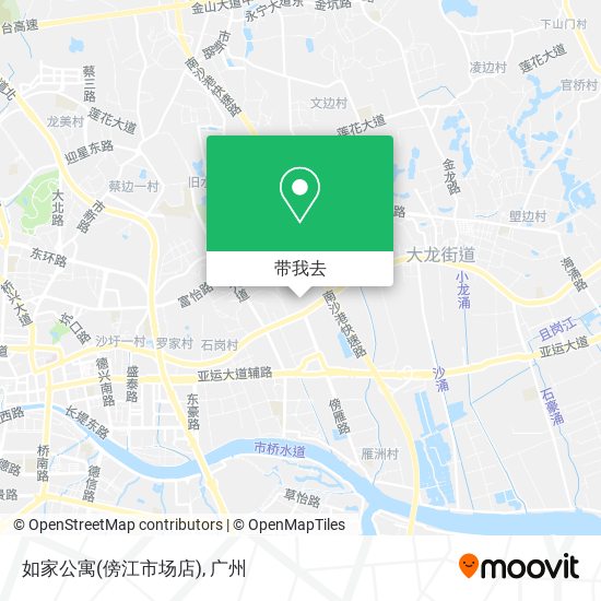 如家公寓(傍江市场店)地图