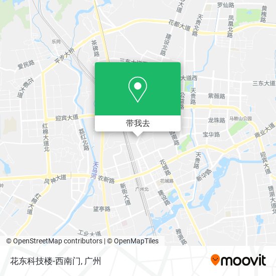 花东科技楼-西南门地图