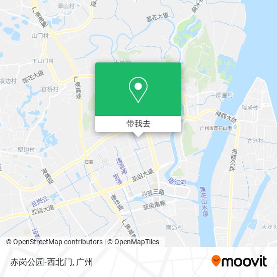 赤岗公园-西北门地图
