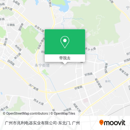 广州市兆利电器实业有限公司-东北门地图