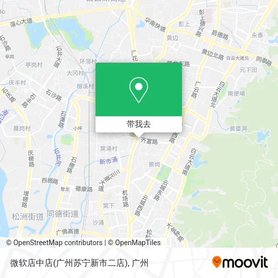 微软店中店(广州苏宁新市二店)地图