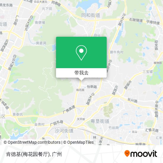 肯德基(梅花园餐厅)地图