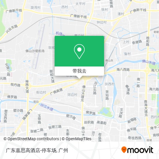 广东嘉思高酒店-停车场地图