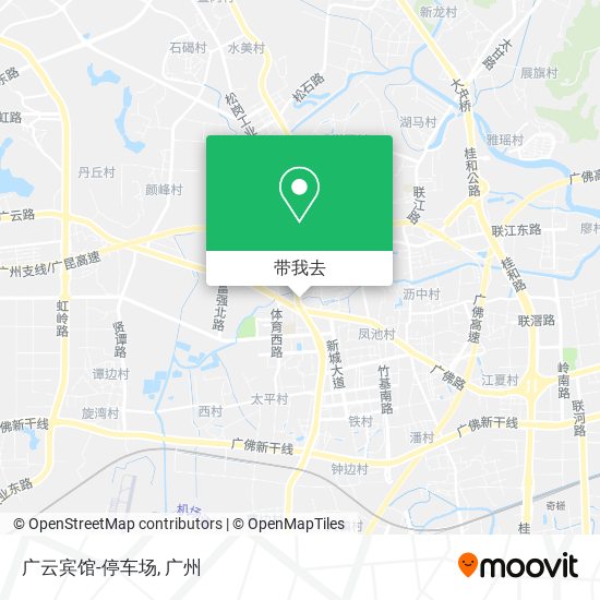广云宾馆-停车场地图