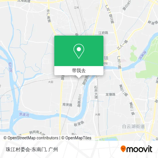 珠江村委会-东南门地图