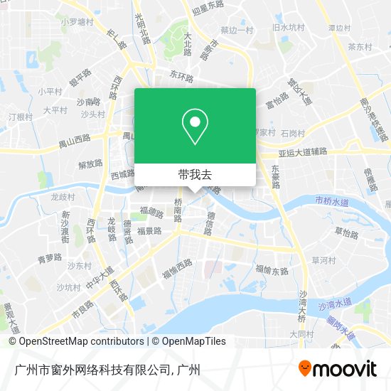 广州市窗外网络科技有限公司地图