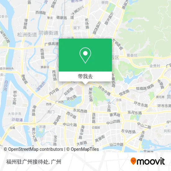 福州驻广州接待处地图