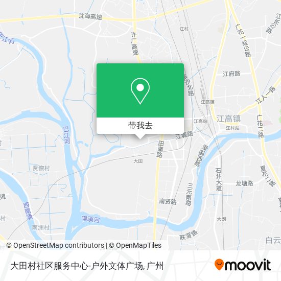 大田村社区服务中心-户外文体广场地图