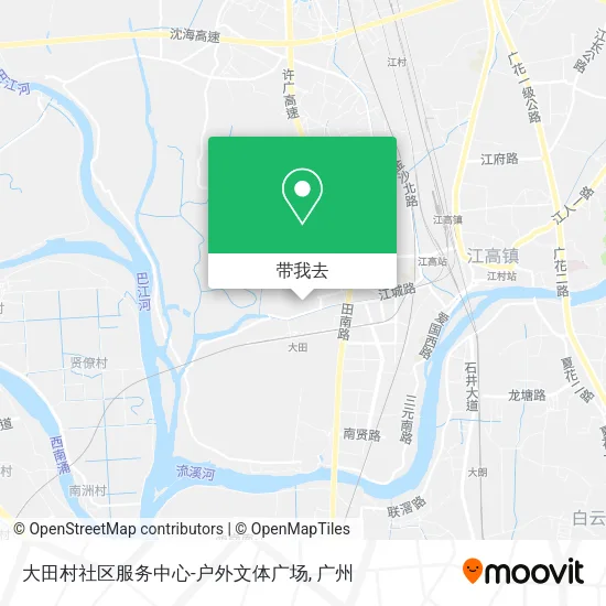 大田村社区服务中心-户外文体广场地图