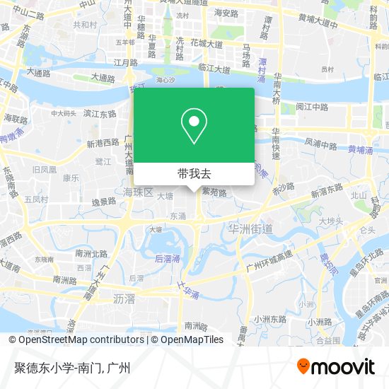 聚德东小学-南门地图