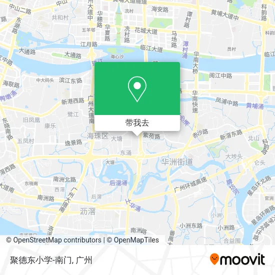 聚德东小学-南门地图