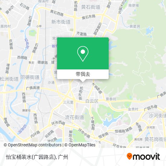 怡宝桶装水(广园路店)地图