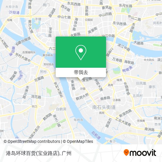 港岛环球百货(宝业路店)地图