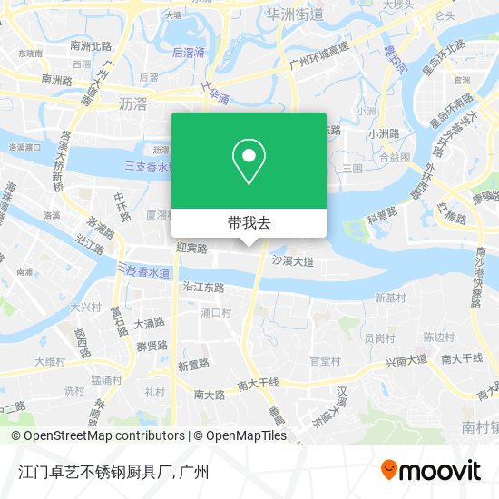 江门卓艺不锈钢厨具厂地图