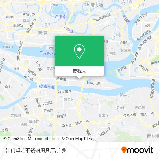 江门卓艺不锈钢厨具厂地图